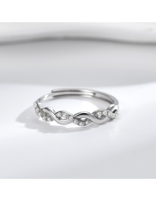 S925 Sterling Silver Pearl Ring