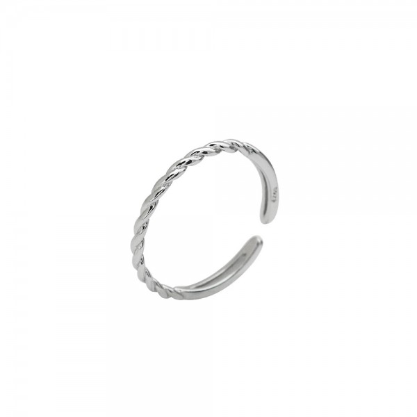 S925 Sterling Silver Twist Ring