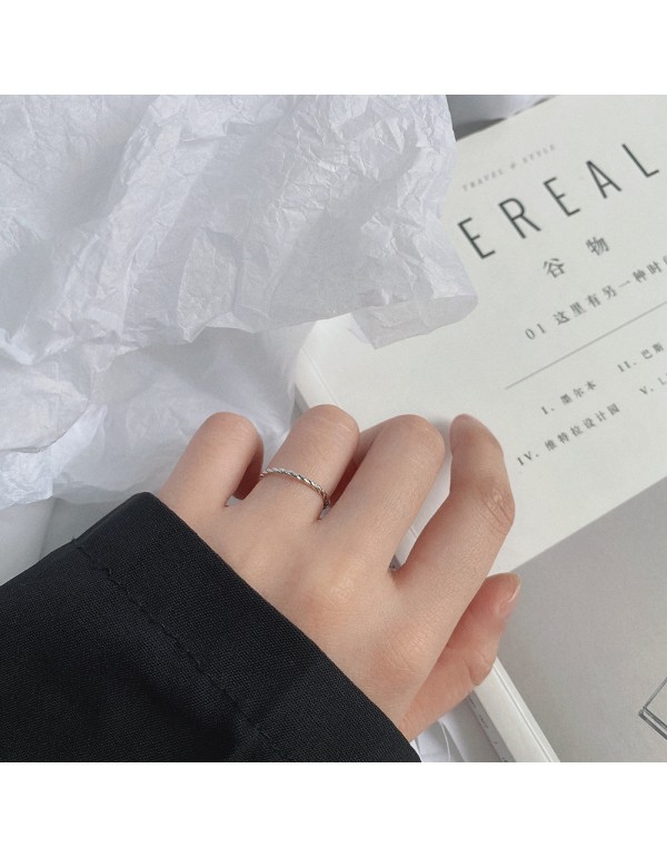 S925 Sterling Silver Twist Ring