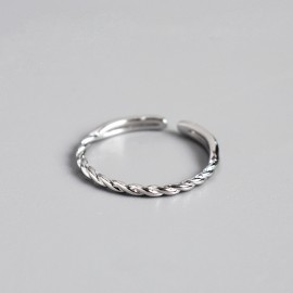 S925 Sterling Silver Twist Ring