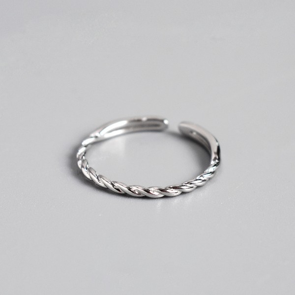 S925 Sterling Silver Twist Ring