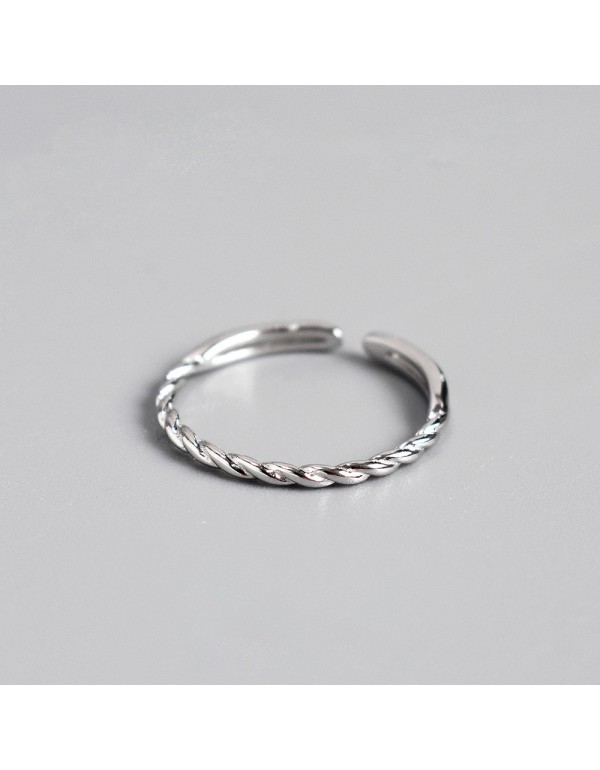 S925 Sterling Silver Twist Ring