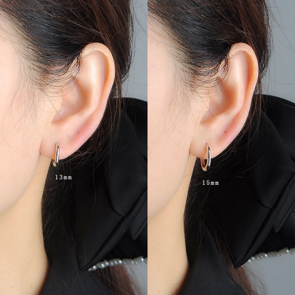 925 Sterling Silver Mini Hoop Earrings 