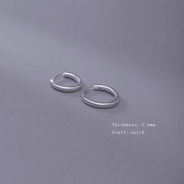 925 Sterling Silver Mini Hoop Earrings 