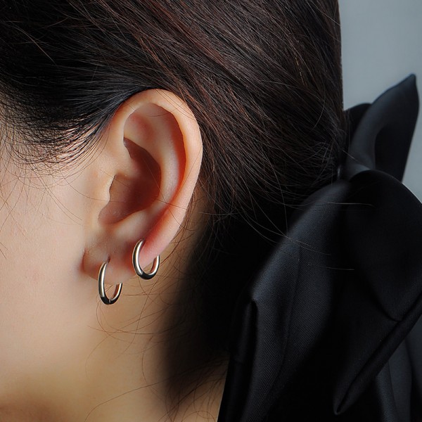 925 Sterling Silver Mini Hoop Earrings 