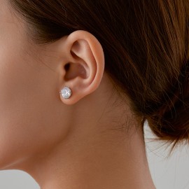 925 Sterling Silver Earring Solitaire Stud