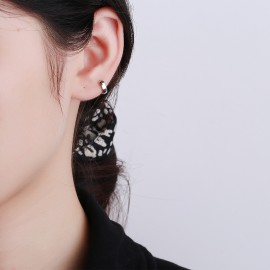 925 Sterling Silver Star moon Earrings