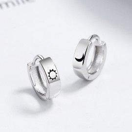 925 Sterling Silver Star moon Earrings