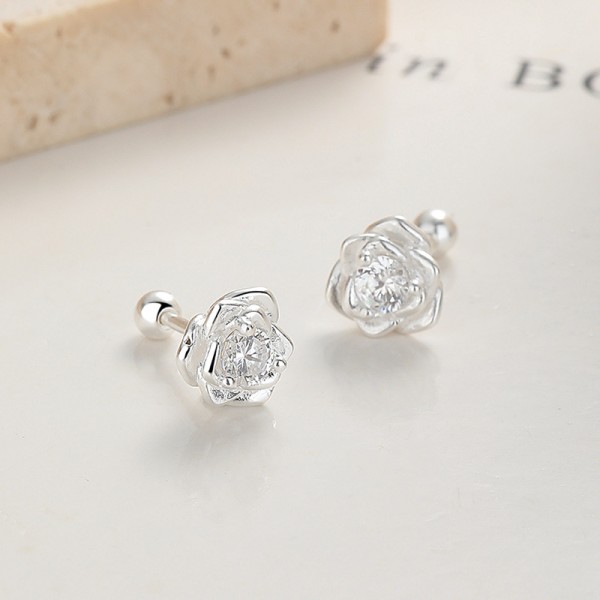 925 Sterling Silver Earrings Screw Backs