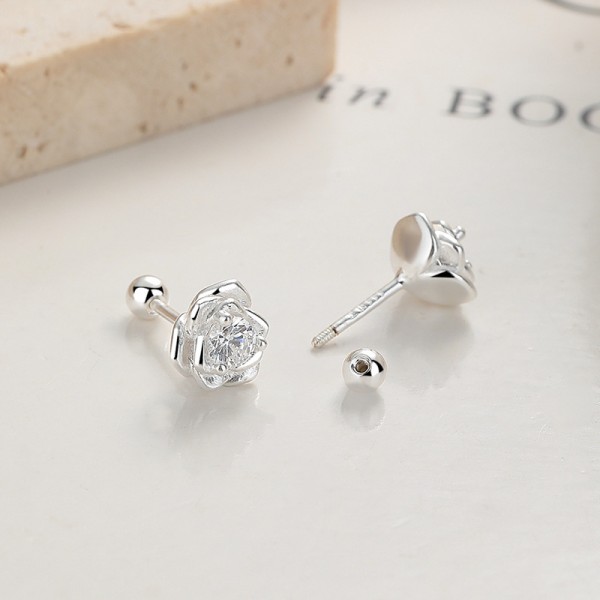925 Sterling Silver Earrings Screw Backs