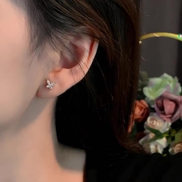 925 Sterling Silver Earring Cluster Stud