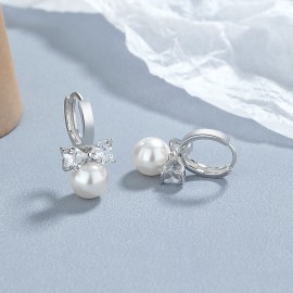 925 Sterling Silver Earring Pearl Earrings