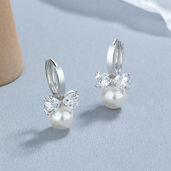 925 Sterling Silver Earring Pearl Earrings