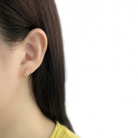 925 Sterling Silver Earrings Diamond-Elegant-Earri...