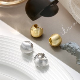 925 Sterling Silver Earring Open-Circle-Hoop-Earri...