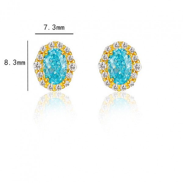 925 Sterling Silver Earring Art-Deco-Diamond-Studs