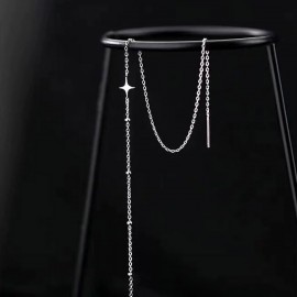 925 Sterling Silver Earrings Threader-Earrings