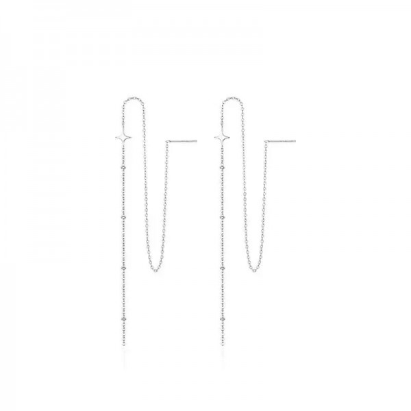 925 Sterling Silver Earrings Threader-Earrings