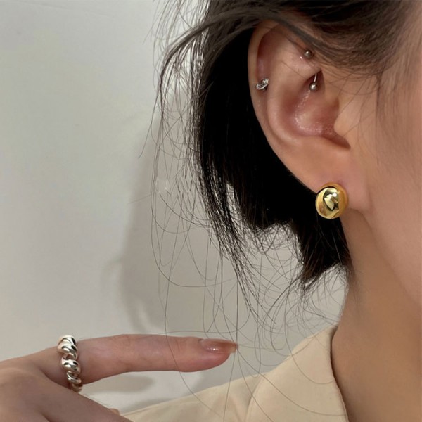 925 Sterling Silver Earrings Oval Hoops