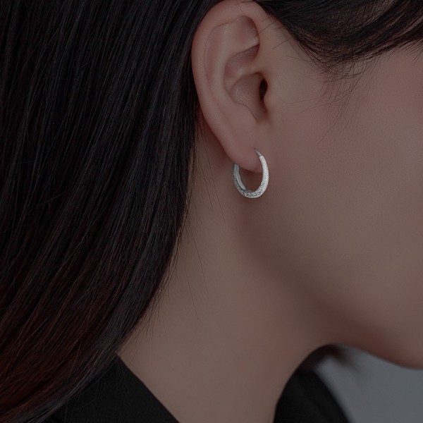 925 Sterling Silver Earring Ring Earrings