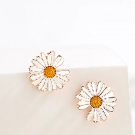 925 Sterling Silver  Earrings Chrysanthemum