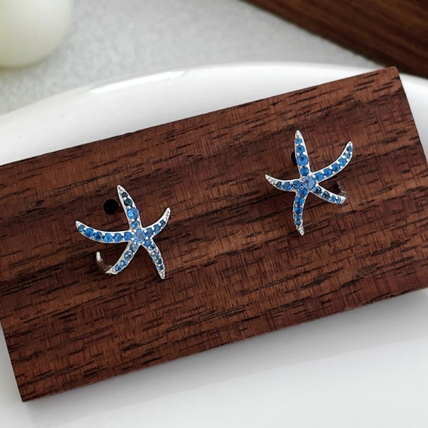 925 Sterling Silver  Earrings Starfish