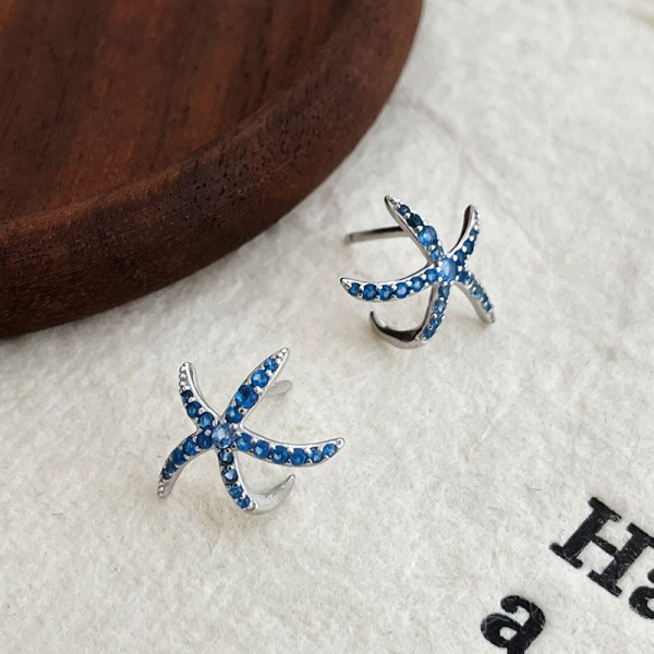 925 Sterling Silver  Earrings Starfish