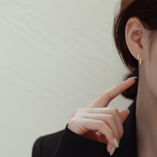 952 Sterling Silver Earrings Irregular