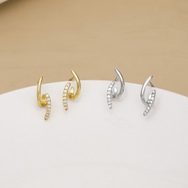 952 Sterling Silver Earrings Irregular