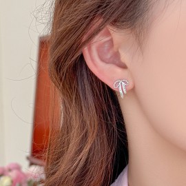 925 Sterling Silver Bow Earrings