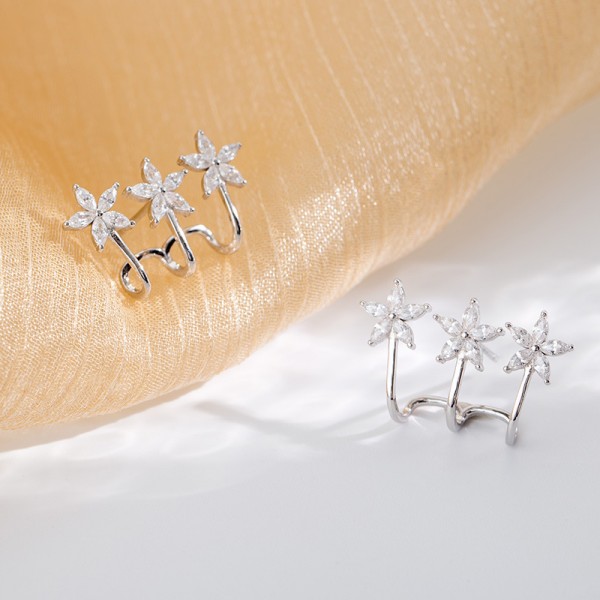 925 Sterling Silver Earring Maple Leaf