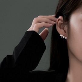 925 Sterling Silver Earring Maple Leaf