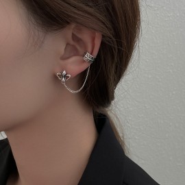 925 Sterling Silver Earring Vintage Chain