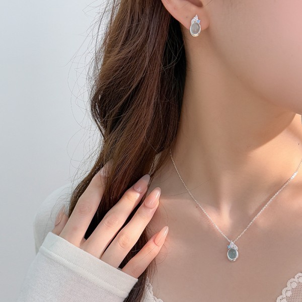 925 Sterling Silver Earring Water Droplet Earrings