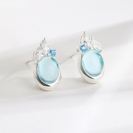 925 Sterling Silver Earring Water Droplet Earrings