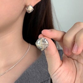 925 Sterling Silver Earring Shell Earrings