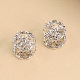 925 Sterling Silver Earring Cross Zircon Earrings