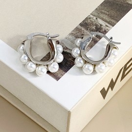 925 Sterling Silver Earring Pearl Vintage Earring