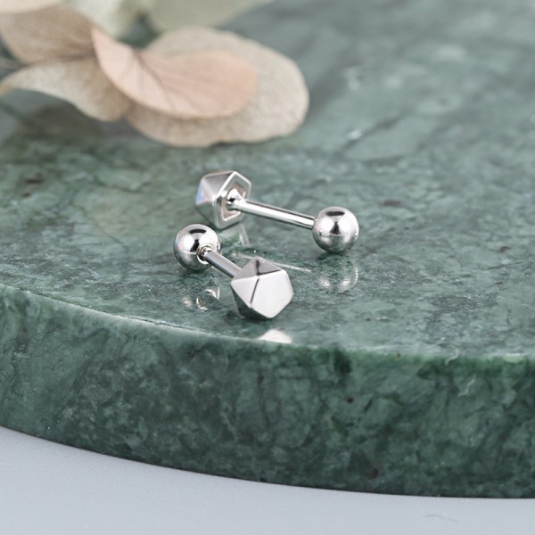 S925 Sterling Silver Small Polished Ball Stud Earrings