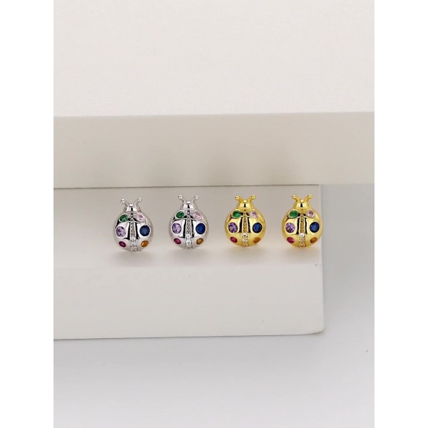S925 Sterling Silver Insect Style Earrings