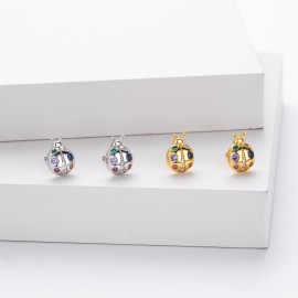 S925 Sterling Silver Insect Style Earrings