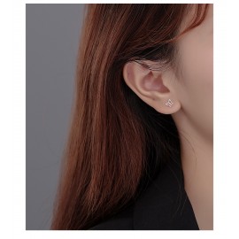 S925 Sterling Silver Hollow Butterfly Earrings