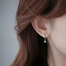 S925 Sterling Silver Niche-Style Waterdrop Flash D...